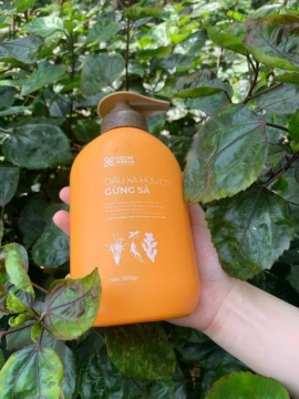 Dầu  Xả Hữu Cơ Gừng Sả Cỏ Cây Hoa Lá 500gr - Ngăn Tóc Bết Dầu