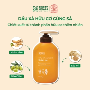 Dầu  Xả Hữu Cơ Gừng Sả Cỏ Cây Hoa Lá 500gr - Ngăn Tóc Bết Dầu