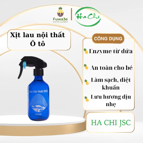 Xịt vệ sinh nội thất ô tô hữu cơ enzyme sinh học từ vỏ dứa Fuwa3e 300ml